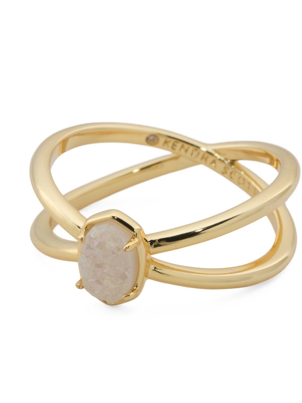 Kendra Scott Goldtone Iridescent Drusy Ring